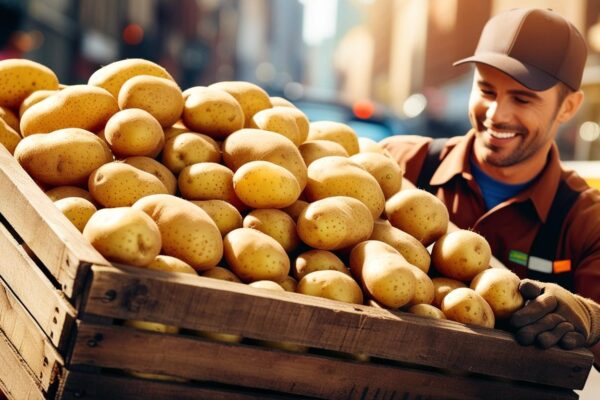 deliver potatoes for a chip shop