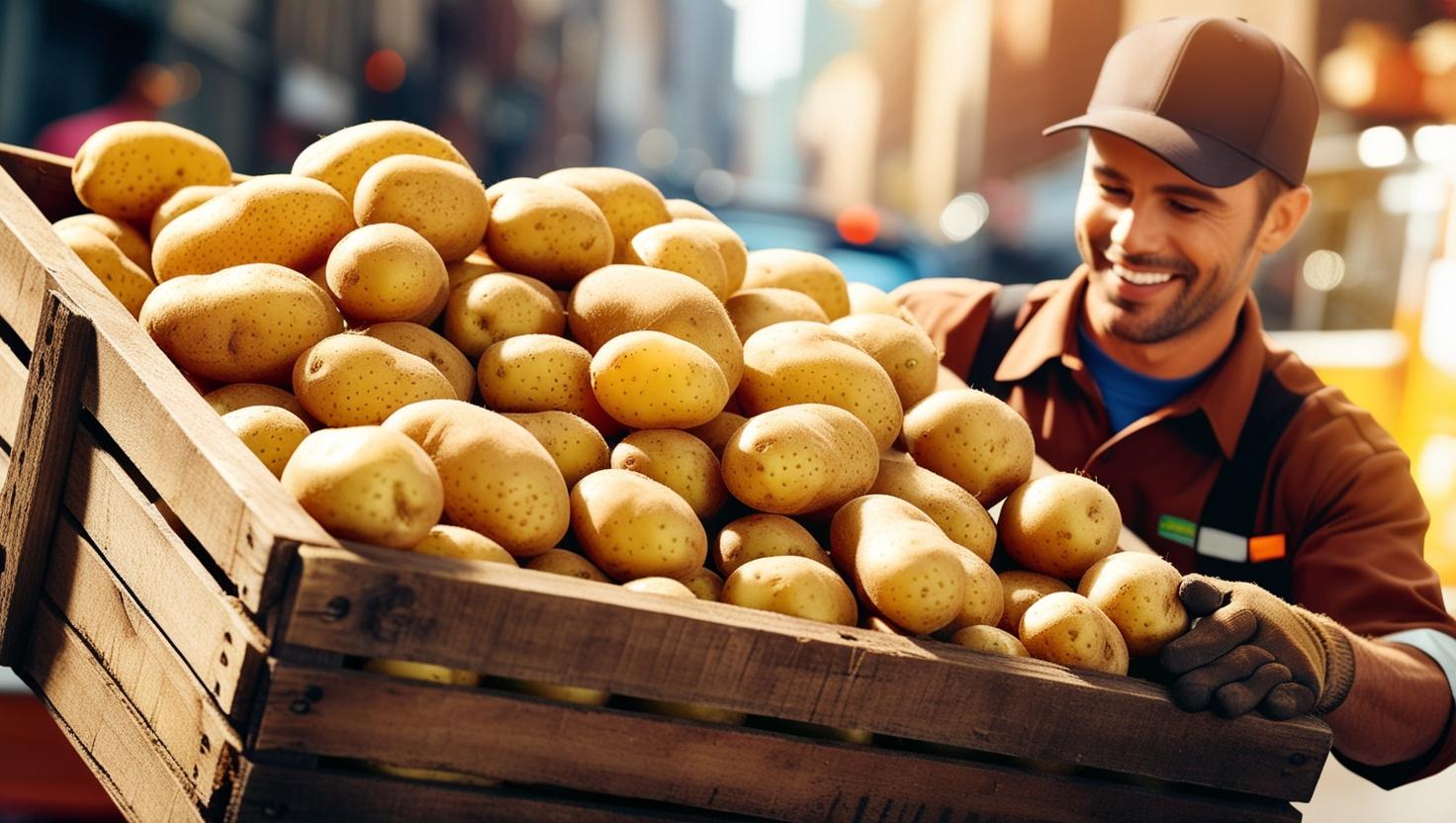 deliver potatoes for a chip shop